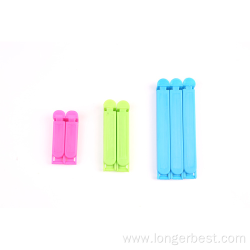 Plastic food packing bag clips sealing